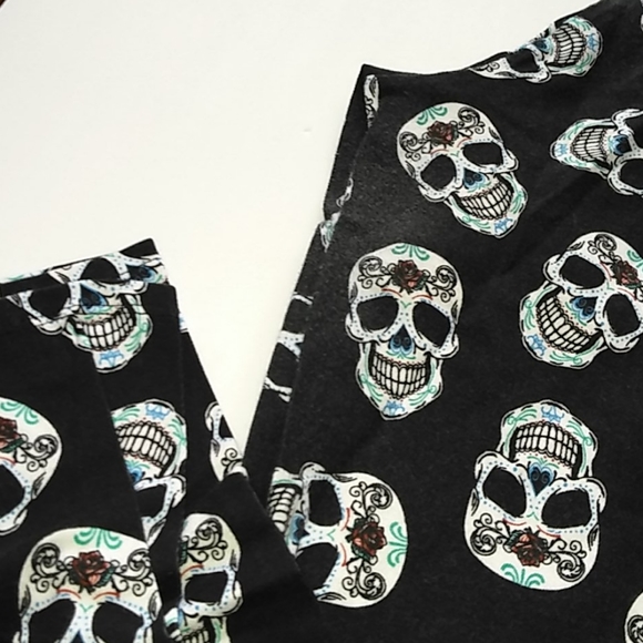 Sugar skull leggings XXL/19 - Picture 3 of 4